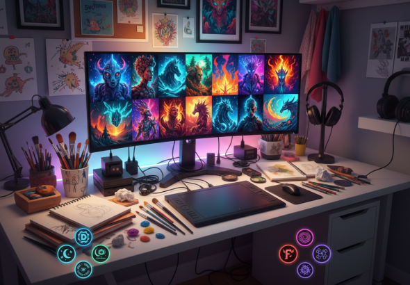 10 AI Terbaik untuk Membuat Gambar: Panduan Lengkap dan Rekomendasi Tools Kreatif